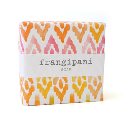 Signature Wrapped Soap - Frangipani Pattern