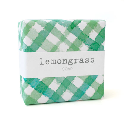 Signature Wrapped Soap - Lemongrass Gingham